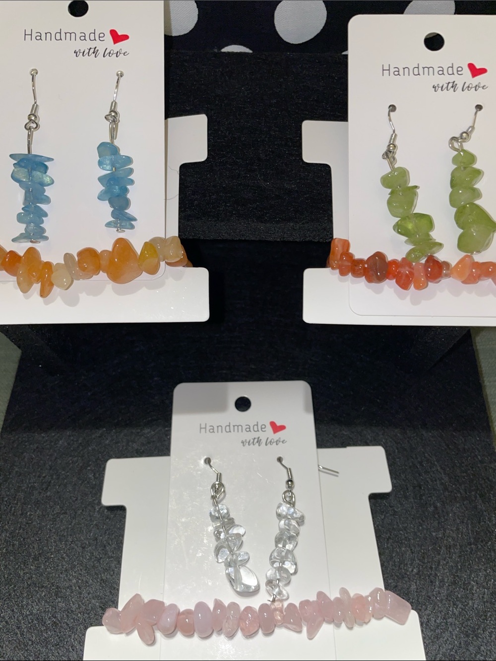 3 Sets of Earring & Bracelets of Various Stones and Quartz